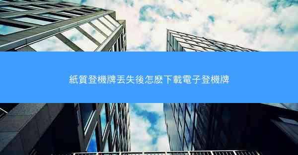 紙質登機牌丟失後怎麽下載電子登機牌