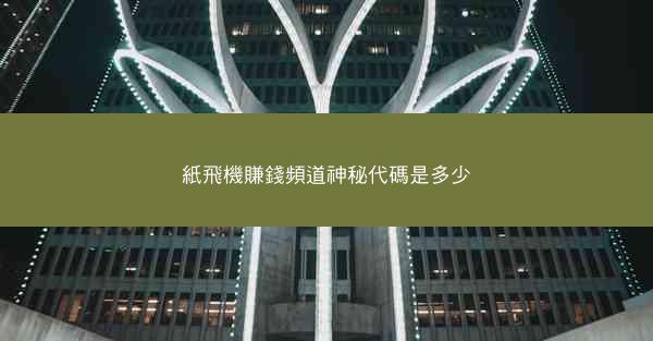 紙飛機賺錢頻道神秘代碼是多少