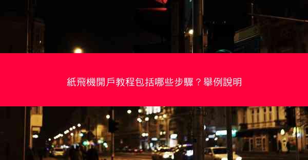 紙飛機開戶教程包括哪些步驟？舉例說明