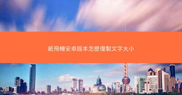 紙飛機安卓版本怎麽復製文字大小