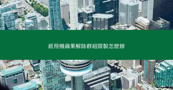 紙飛機蘋果解除群組限製怎麽辦