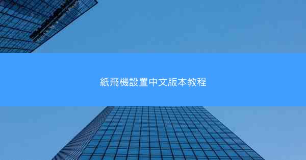 紙飛機設置中文版本教程