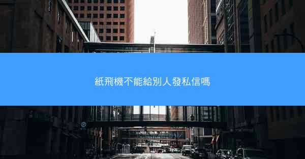 紙飛機不能給別人發私信嗎