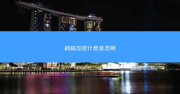 網絡加密什麽意思啊
