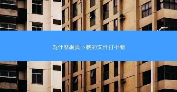 為什麽網頁下載的文件打不開