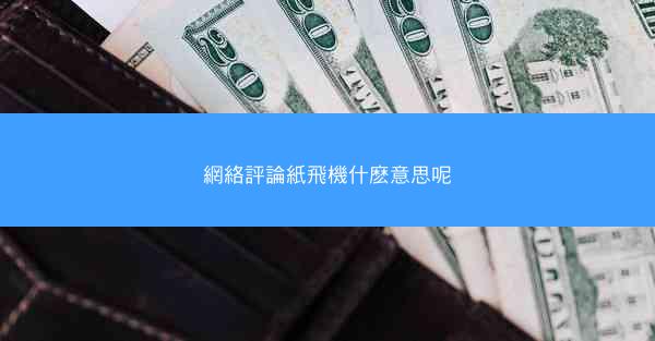 網絡評論紙飛機什麽意思呢