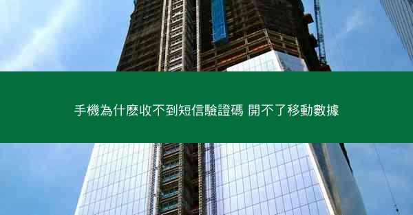 手機為什麽收不到短信驗證碼 開不了移動數據