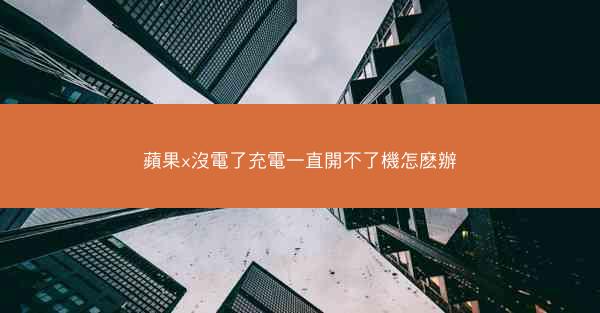 蘋果x沒電了充電一直開不了機怎麽辦