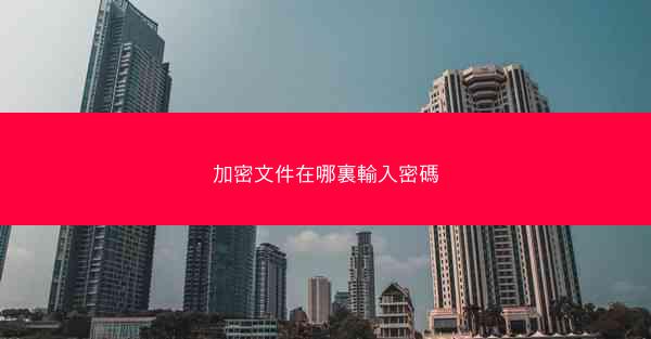 加密文件在哪裏輸入密碼