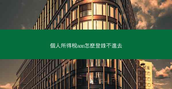 個人所得稅app怎麽登錄不進去