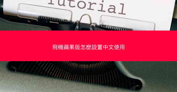 飛機蘋果版怎麽設置中文使用