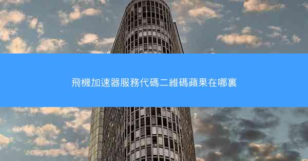 飛機加速器服務代碼二維碼蘋果在哪裏