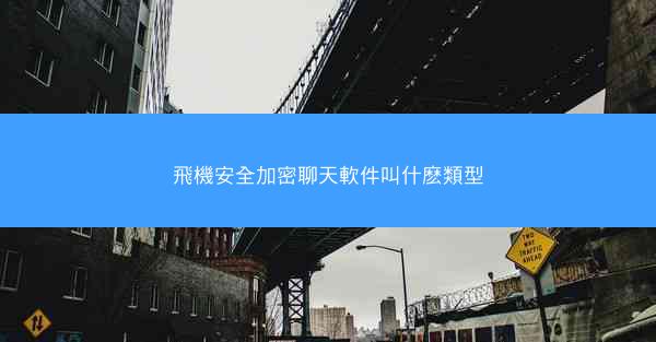 飛機安全加密聊天軟件叫什麽類型