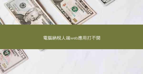 電腦納稅人端web應用打不開