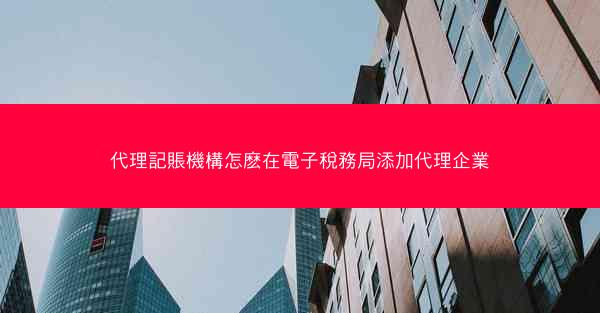 代理記賬機構怎麽在電子稅務局添加代理企業