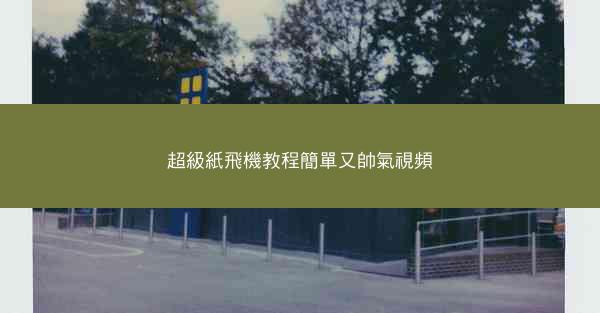 超級紙飛機教程簡單又帥氣視頻