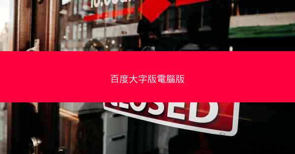 百度大字版電腦版