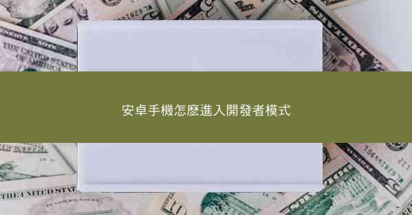 安卓手機怎麽進入開發者模式