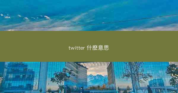 twitter 什麽意思