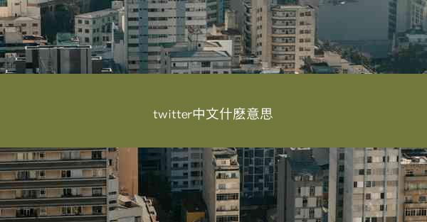 twitter中文什麽意思
