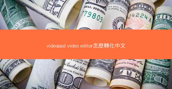 videopad video editor怎麽轉化中文