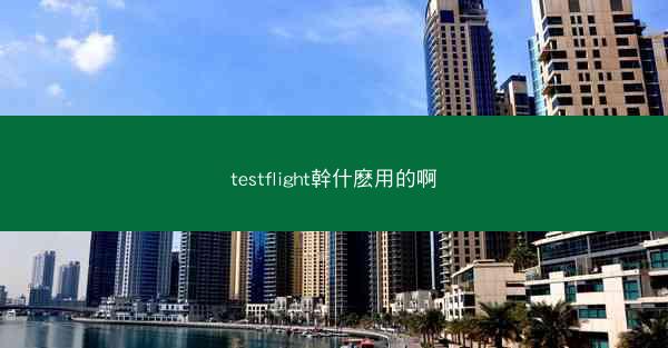 testflight幹什麽用的啊