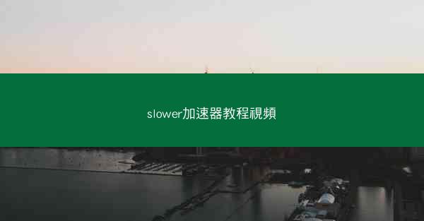 slower加速器教程視頻
