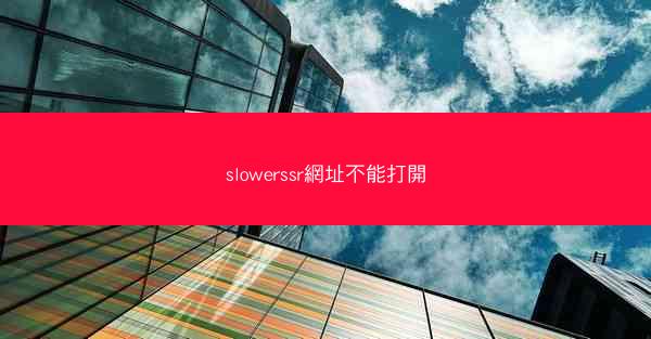 slowerssr網址不能打開