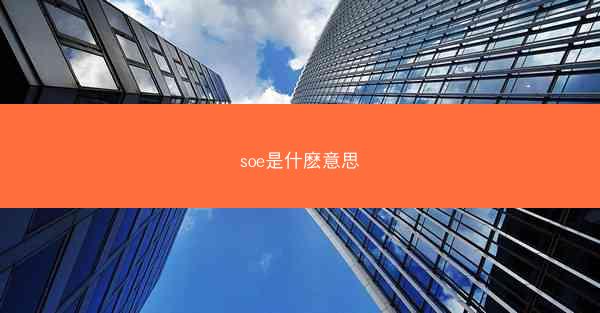 soe是什麽意思