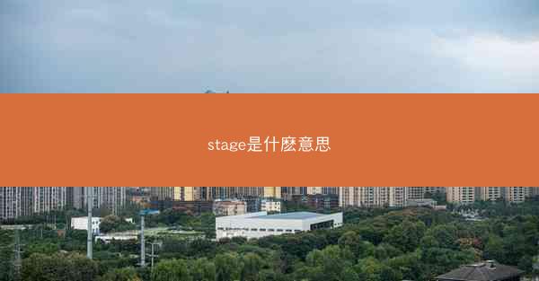stage是什麽意思