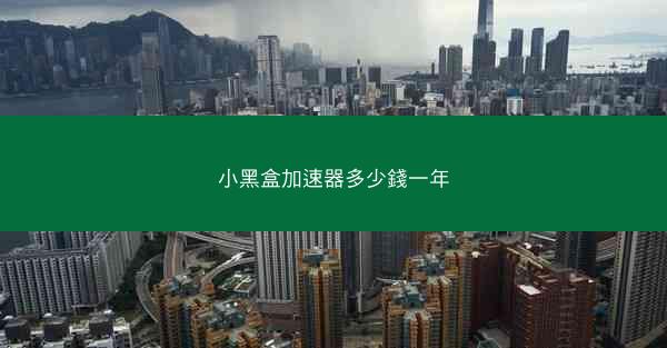 小黑盒加速器多少錢一年