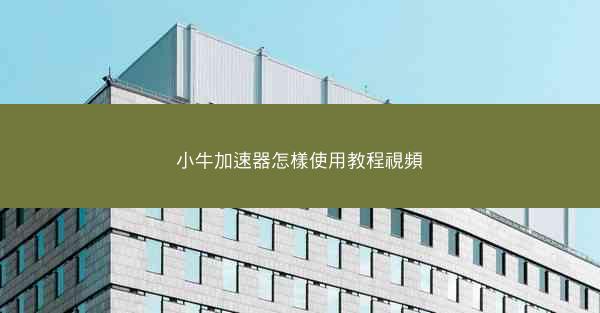 小牛加速器怎樣使用教程視頻