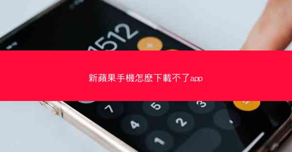 新蘋果手機怎麽下載不了app