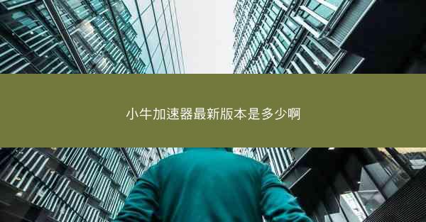 小牛加速器最新版本是多少啊