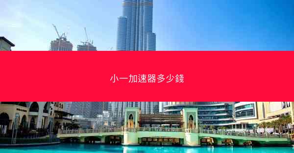 小一加速器多少錢