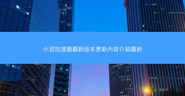 小羽加速器最新版本更新內容介紹最新