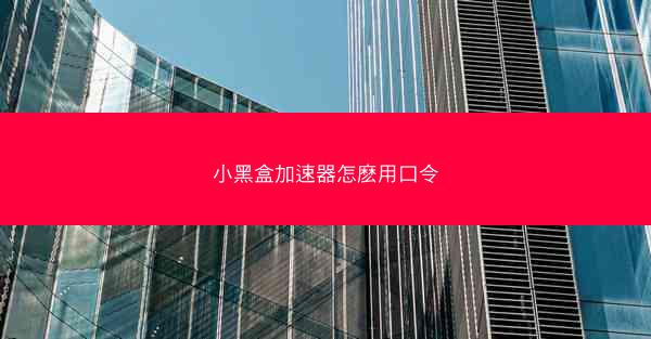 小黑盒加速器怎麽用口令